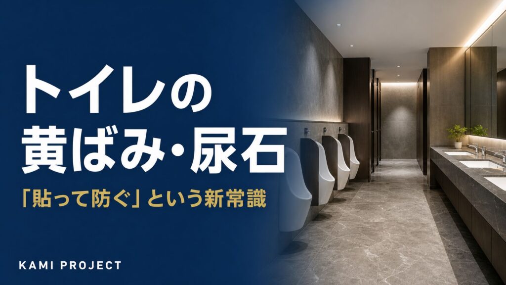 トイレの黄ばみ・尿石 貼って防ぐという新常識